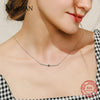 Modian Vintage Stars Elegant Link Chain Necklace 100% 925 Sterling Silver Turquoise Pendant For Women Christmas Gift Jewelry