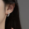 Moidan 925 Sterling Silver Charm Twine Pearl Hoop Earrings Trendy Gold Color Ear buckle For Women Wedding Fine Jewelry Gifts