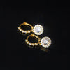 Moidan Luxury Sparkling Round Zirconia Dangle Earrings 925 Sterling Silver Charm Drop Ears For Women Wedding Statement Jewelry