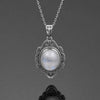 NASIYA Classic Natural Moonstone Necklace Pendants 925 Sterling Silver Jewelry For Women Party Valentine Day Gifts With Chain