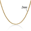NIBA 316L Stainless Steel Gold-color Round Ball Pendant Necklace Link Chain Necklace  Jewelry For Women or Men