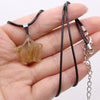Natural Five-pointed Star Shape Agates Tiger Eye Clear Quartzs Stone Pendant Necklace for Women Jewelry Gifts 40cm