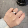 Natural Moonstone Obsidian Rings Beads Minimalist Fidget Ring Handmade Cute Black White Cat Ring Women Party Accessories Jewelry