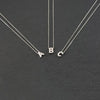 Necklaces for Women Chain Initial Charms Necklace Pendant Metal Letters for Jewelry Cut Letters Single Name Necklaces
