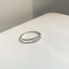 Minimalist Thin Rings For Women Wedding Brilliant Cubic Zircon  Versatile Female Finger Ring Jewelry