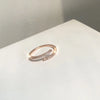 Minimalist Thin Rings For Women Wedding Brilliant Cubic Zircon  Versatile Female Finger Ring Jewelry
