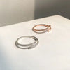 Minimalist Thin Rings For Women Wedding Brilliant Cubic Zircon  Versatile Female Finger Ring Jewelry