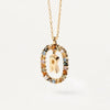 26 English Letter Pendant 925 Sterling Colored Zircon Letter Necklace Choker Fine Jewelry For Women