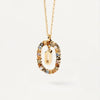 26 English Letter Pendant 925 Sterling Colored Zircon Letter Necklace Choker Fine Jewelry For Women