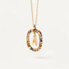 26 English Letter Pendant 925 Sterling Colored Zircon Letter Necklace Choker Fine Jewelry For Women
