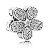 925 Sterling Silver Charm Primrose Meadow Apple Blossom Orchid Daisy Flower Butterfly Beads Fit Popular Bracelet DIY Jewelry