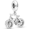 925 Sterling Silver Charm Scooter Bicycle Crown Moon Clutch Bag Heart Tassel Pendant Bead Fit Popular Bracelet DIY Jewelry