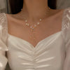 Beads Women's Neck Chain Kpop Pearl Choker Necklace Gold Color Goth Chocker Jewelry On The Neck Pendant  Collar For Girl