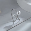New Big Small Pearl Earrings Ear Clip with No Ear Holes Geometric U-Shaped Cross No Piercing Fake Cartilage Earrings for Women