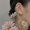 New Big Small Pearl Earrings Ear Clip with No Ear Holes Geometric U-Shaped Cross No Piercing Fake Cartilage Earrings for Women