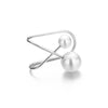 New Big Small Pearl Earrings Ear Clip with No Ear Holes Geometric U-Shaped Cross No Piercing Fake Cartilage Earrings for Women