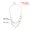 Double Layer Daisy Flower Clavicle Chain Necklace for Women Korean Butterfly Evil Eye Choker Wedding Neck Chain Jewelry Gift