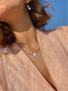 26 Letter Shell Choker Necklaces For Women Shining Crystal Beads Clavicle Chian Female Neck Pendant Necklace Jewelry