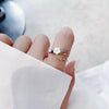 Crystal Zircon Rings Sweet Flower Leaf Butterfly Adjustable Open Rings Female Wedding Engagement Jewelry Gift