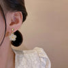 New Hollow Flower Earrings for Women Gentle Temperament Senior Sense Earring Wedding Party Jewelry Gift Wholesale