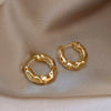 New Trend Unique Design Elegant Exquisite Retro Wrapping C Shape Stud Earrings Women Jewelry Party Gift Wholesale