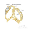 INS Gold Color Noble Trend Dainty Rings For Women Entry Lux Zircon Midi Finger Rings For Girl Anniversary Jewelry KAR229