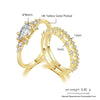INS Gold Color Noble Trend Dainty Rings For Women Entry Lux Zircon Midi Finger Rings For Girl Anniversary Jewelry KAR229