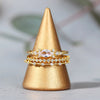 INS Gold Color Noble Trend Dainty Rings For Women Entry Lux Zircon Midi Finger Rings For Girl Anniversary Jewelry KAR229