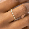 INS Gold Color Noble Trend Dainty Rings For Women Entry Lux Zircon Midi Finger Rings For Girl Anniversary Jewelry KAR229