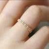 INS Gold Color Noble Trend Dainty Rings For Women Entry Lux Zircon Midi Finger Rings For Girl Anniversary Jewelry KAR229