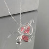 New Moonstone Neon Love Necklaces Women Light Luxury Senior Design Sense Temperament Simple Necklace Party Jewelry Gift