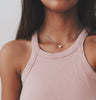 Shiny Butterfly Necklace Ladies Exquisite Double Layer Clavicle Chain Necklace Jewelry for Ladies Gift
