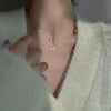 Shiny Butterfly Necklace Ladies Exquisite Double Layer Clavicle Chain Necklace Jewelry for Ladies Gift