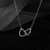 Simple Hollow Love Heart Pendant Necklace for Women  Creative Geometric Clavicle Chain Necklaces Party Jewelry Gift