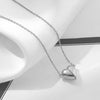 Simple Hollow Love Heart Pendant Necklace for Women  Creative Geometric Clavicle Chain Necklaces Party Jewelry Gift