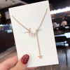 Simple Moon Star Pendant Choker Necklace Simple Gold Color Alloy Charm Chain Collares Necklace For Women Party Jewelry