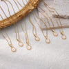 Style Initial Enamel A-Z Letter Golden Drip Oil Technology Necklace For Women Exquisite Pendant Banquet  Jewelry Gift