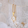 Style Initial Enamel A-Z Letter Golden Drip Oil Technology Necklace For Women Exquisite Pendant Banquet  Jewelry Gift