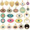 Style Star Moon  Colourful Amulet Turkish Lucky Evil Eye Charm Pendant,Inlaid Zircon Jewelry Necklace Bracelet Accessories