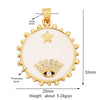 Style Star Moon  Colourful Amulet Turkish Lucky Evil Eye Charm Pendant,Inlaid Zircon Jewelry Necklace Bracelet Accessories