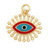 Style Star Moon  Colourful Amulet Turkish Lucky Evil Eye Charm Pendant,Inlaid Zircon Jewelry Necklace Bracelet Accessories