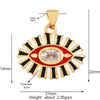 Style Star Moon  Colourful Amulet Turkish Lucky Evil Eye Charm Pendant,Inlaid Zircon Jewelry Necklace Bracelet Accessories