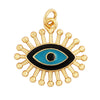 Style Star Moon  Colourful Amulet Turkish Lucky Evil Eye Charm Pendant,Inlaid Zircon Jewelry Necklace Bracelet Accessories