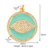 Style Star Moon  Colourful Amulet Turkish Lucky Evil Eye Charm Pendant,Inlaid Zircon Jewelry Necklace Bracelet Accessories