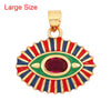 Style Star Moon  Colourful Amulet Turkish Lucky Evil Eye Charm Pendant,Inlaid Zircon Jewelry Necklace Bracelet Accessories
