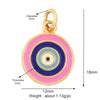 Style Star Moon  Colourful Amulet Turkish Lucky Evil Eye Charm Pendant,Inlaid Zircon Jewelry Necklace Bracelet Accessories