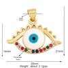 Style Star Moon  Colourful Amulet Turkish Lucky Evil Eye Charm Pendant,Inlaid Zircon Jewelry Necklace Bracelet Accessories