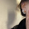 New Trend Silver Color Plated Transparent Round Balls Stud Earrings For Women Korean Earring For Girl Jewelry Wholesale