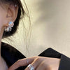 New Trend Silver Color Plated Transparent Round Balls Stud Earrings For Women Korean Earring For Girl Jewelry Wholesale