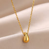 Trend Stainless Steel Double Layer Bead Annulation Pendant Necklace For Women Stacked Choker Party Gift  Jewelry